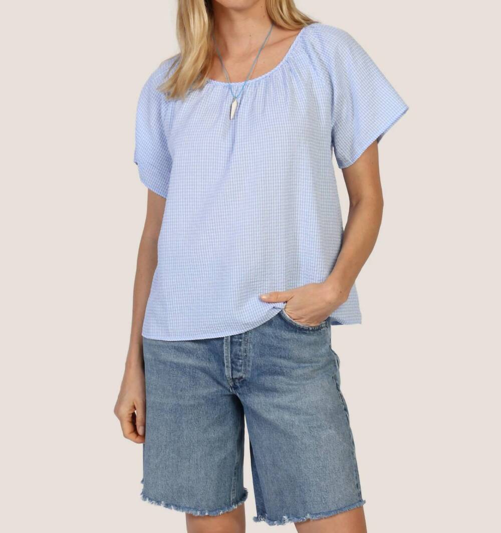 NEW DYLAN parker raglan top in blue